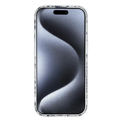 For iPhone 15 Pro Case Compatible with MagSafe IMD Leopard Print TPU PC Phone Cover