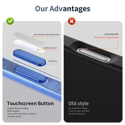For iPhone 16 Pro Max Magnetic Case Rotating Kickstand PC + TPU Matte Phone Cover with Tempered Glass Film / Camera Button