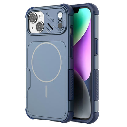 For iPhone 14 Case Shockproof Airbag PC+TPU Phone Cover Compatible with MagSafe