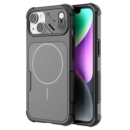 For iPhone 14 Case Shockproof Airbag PC+TPU Phone Cover Compatible with MagSafe