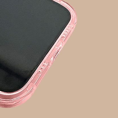 For iPhone 14 Case with Flip Mirror 3D Heart Butterfly Bow Cartoon TPU + PC Protective Cover