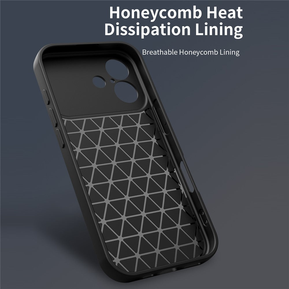For iPhone 16 Case with Slide Camera Cover Ring Kickstand PC + TPU Phone Shell