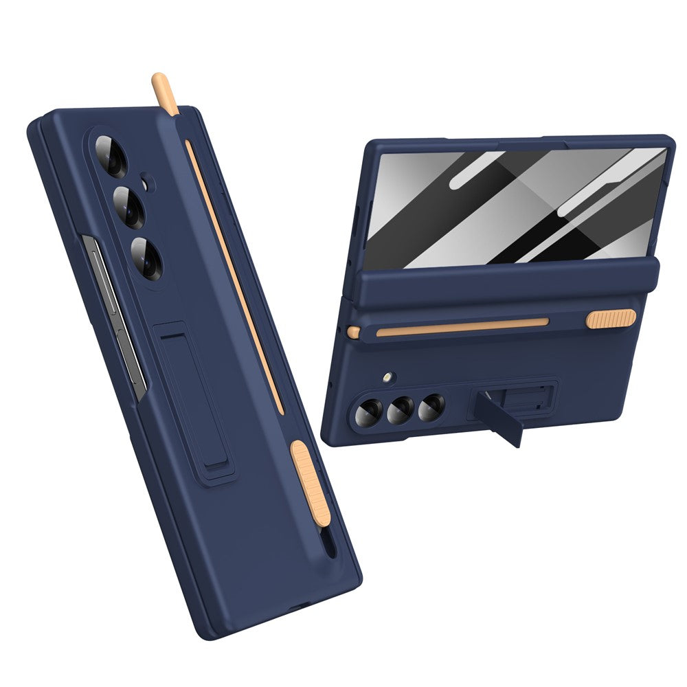 For Samsung Galaxy Z Fold8 Ultra Kickstand Case Hinge Protection PC Phone Cover with Screen Protector and Stylus Pen