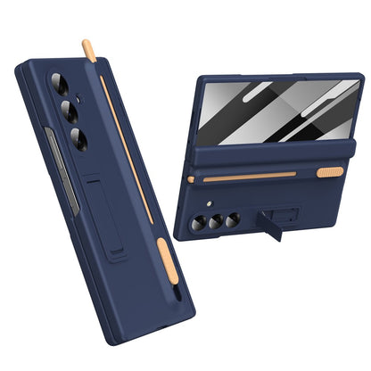 For Samsung Galaxy Z Fold8 Ultra Kickstand Case Hinge Protection PC Phone Cover with Screen Protector and Stylus Pen