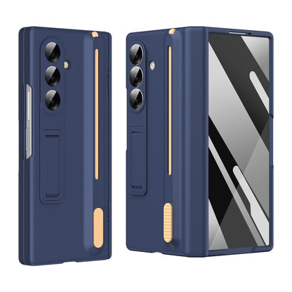 For Samsung Galaxy Z Fold8 Ultra Kickstand Case Hinge Protection PC Phone Cover with Screen Protector and Stylus Pen