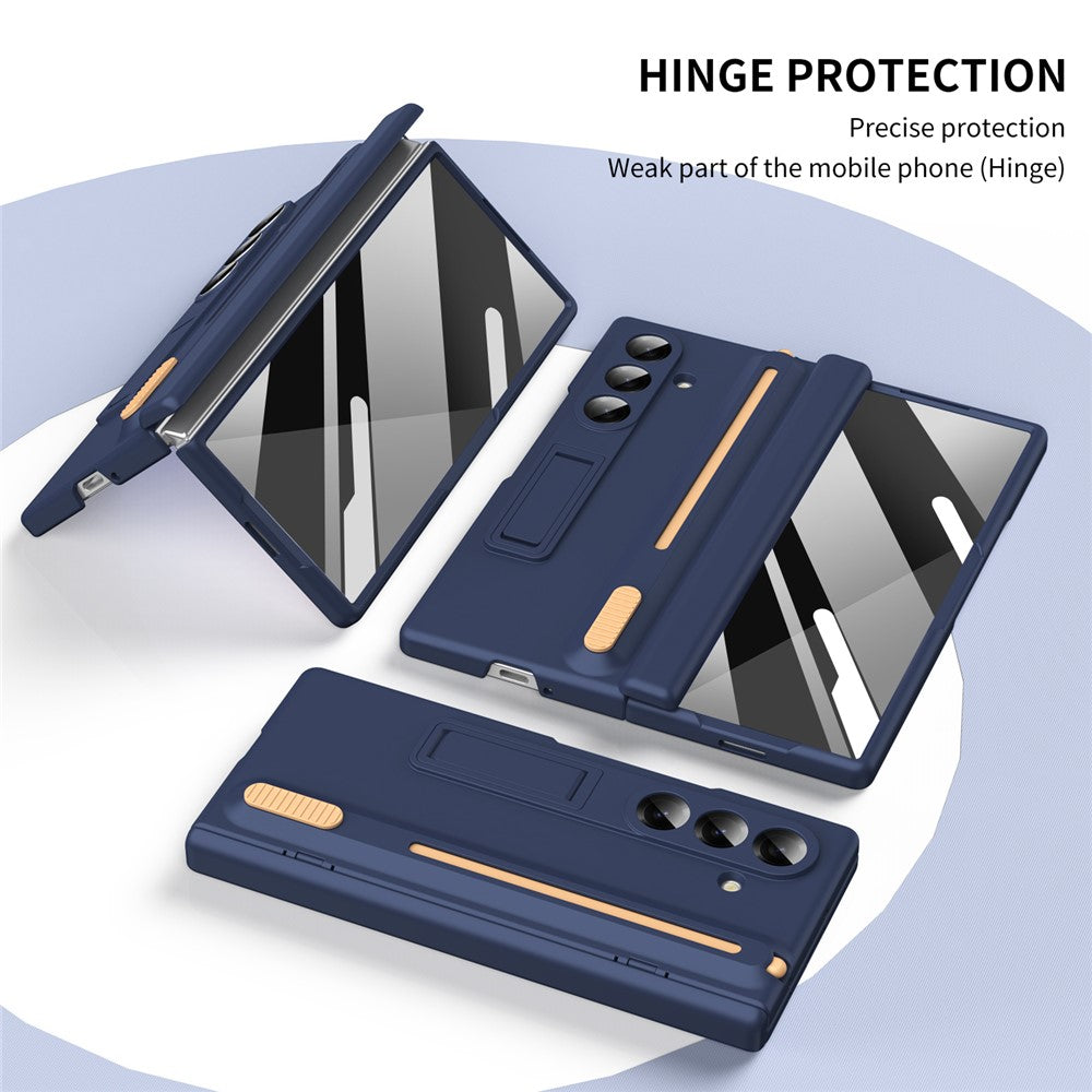For Samsung Galaxy Z Fold8 Ultra Kickstand Case Hinge Protection PC Phone Cover with Screen Protector and Stylus Pen