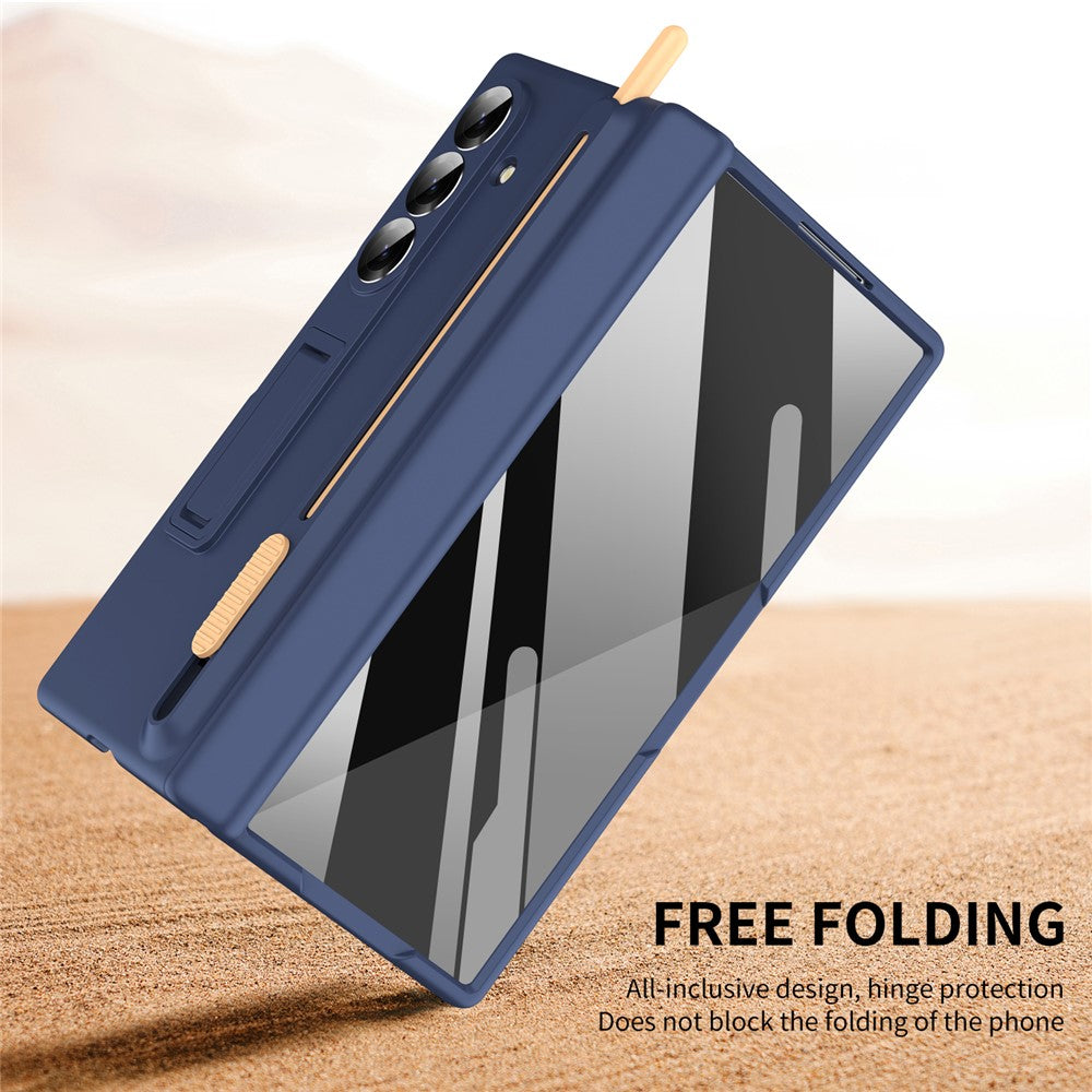 For Samsung Galaxy Z Fold8 Ultra Kickstand Case Hinge Protection PC Phone Cover with Screen Protector and Stylus Pen