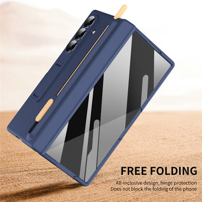For Samsung Galaxy Z Fold8 Ultra Kickstand Case Hinge Protection PC Phone Cover with Screen Protector and Stylus Pen