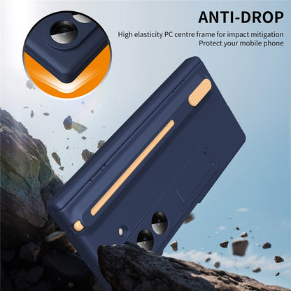 For Samsung Galaxy Z Fold8 Ultra Kickstand Case Hinge Protection PC Phone Cover with Screen Protector and Stylus Pen