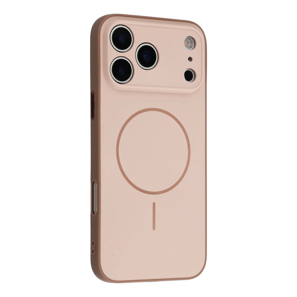 For iPhone 17 Pro Max Magnetic Case TPU + PC Shockproof Phone Cover with Electroplated Buttons