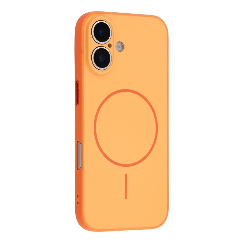 For iPhone 17 Magnetic Case TPU + PC Shockproof Phone Cover with Electroplated Buttons