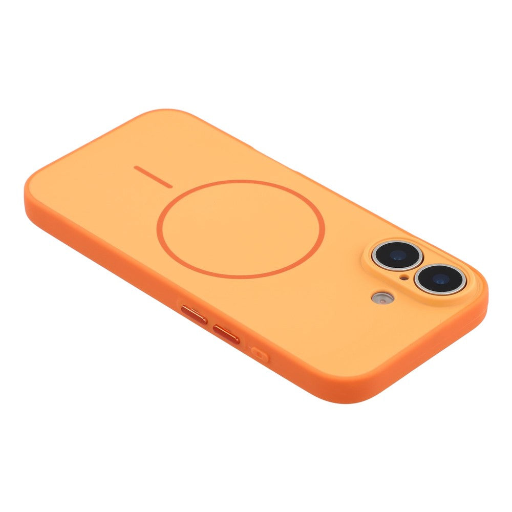 For iPhone 17 Magnetic Case TPU + PC Shockproof Phone Cover with Electroplated Buttons
