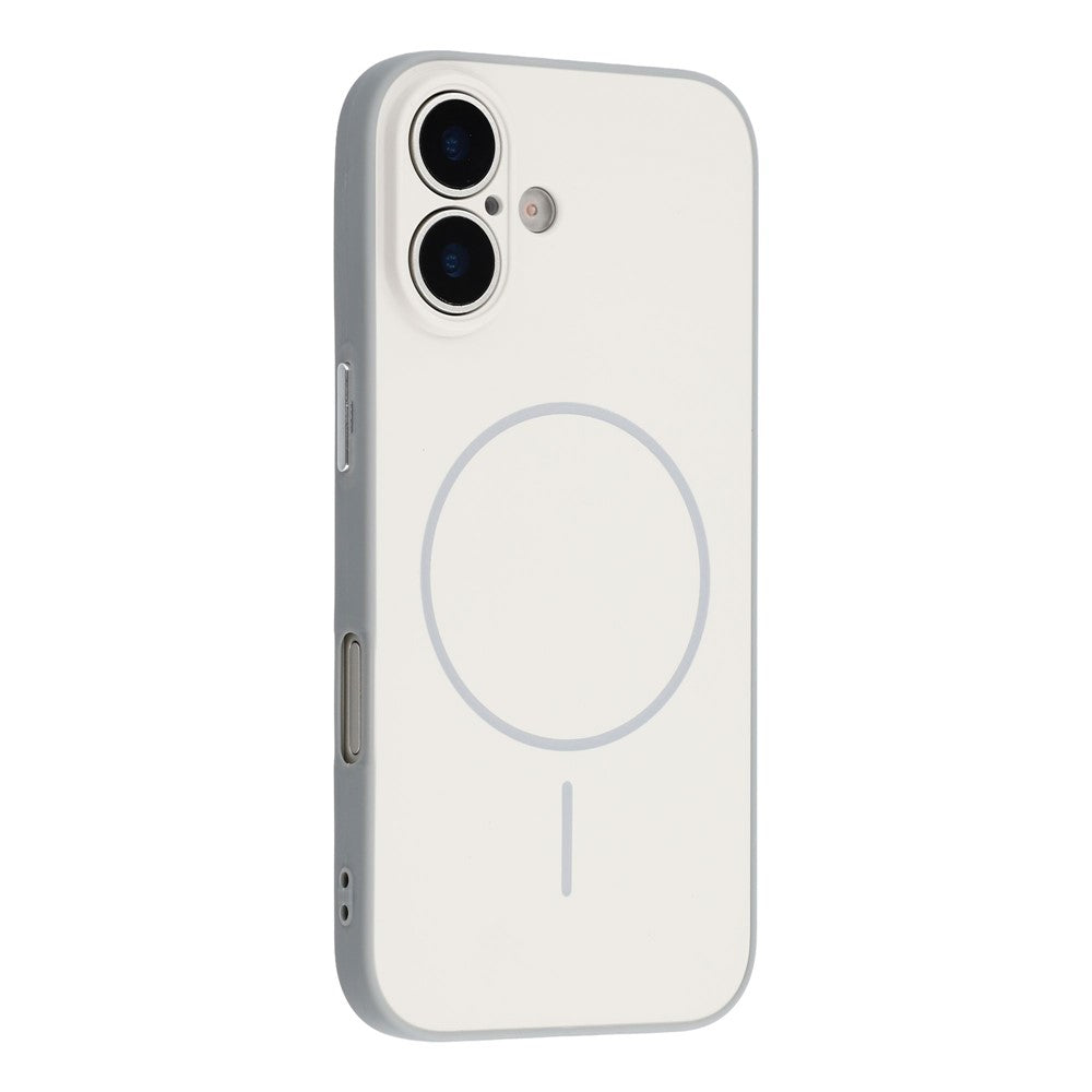 For iPhone 17 Magnetic Case TPU + PC Shockproof Phone Cover with Electroplated Buttons