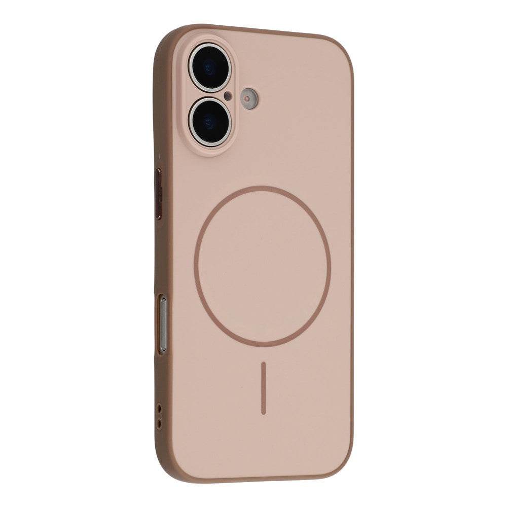 For iPhone 17 Magnetic Case TPU + PC Shockproof Phone Cover with Electroplated Buttons