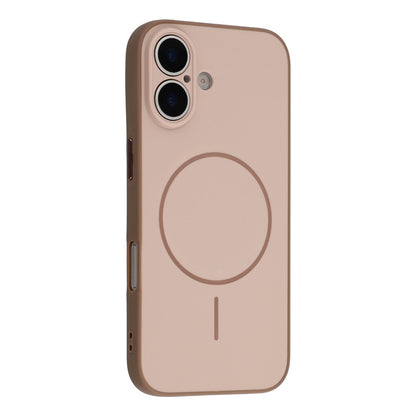 For iPhone 16 Magnetic Case TPU + PC Shockproof Phone Cover with Electroplated Buttons