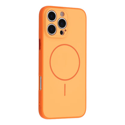 For iPhone 16 Pro Magnetic Case TPU + PC Shockproof Phone Cover with Electroplated Buttons