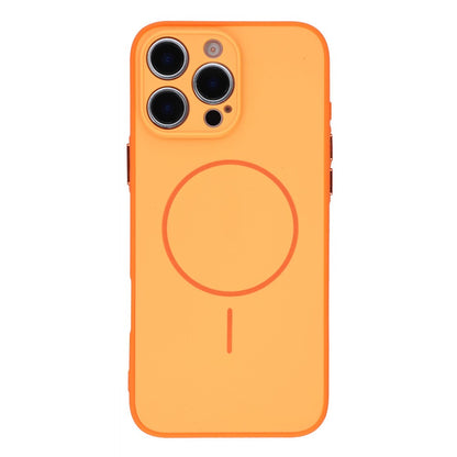 For iPhone 16 Pro Magnetic Case TPU + PC Shockproof Phone Cover with Electroplated Buttons