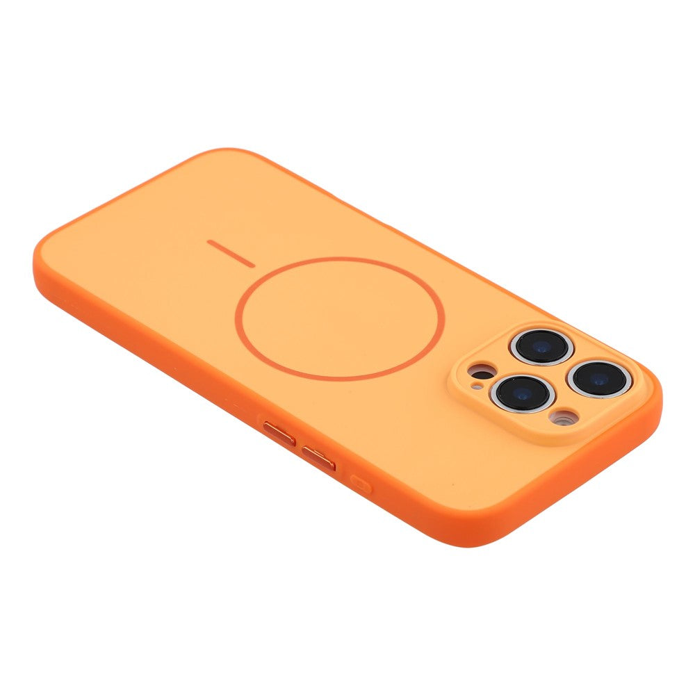 For iPhone 16 Pro Magnetic Case TPU + PC Shockproof Phone Cover with Electroplated Buttons