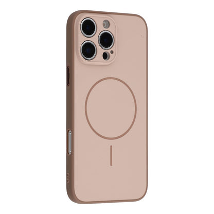 For iPhone 16 Pro Magnetic Case TPU + PC Shockproof Phone Cover with Electroplated Buttons