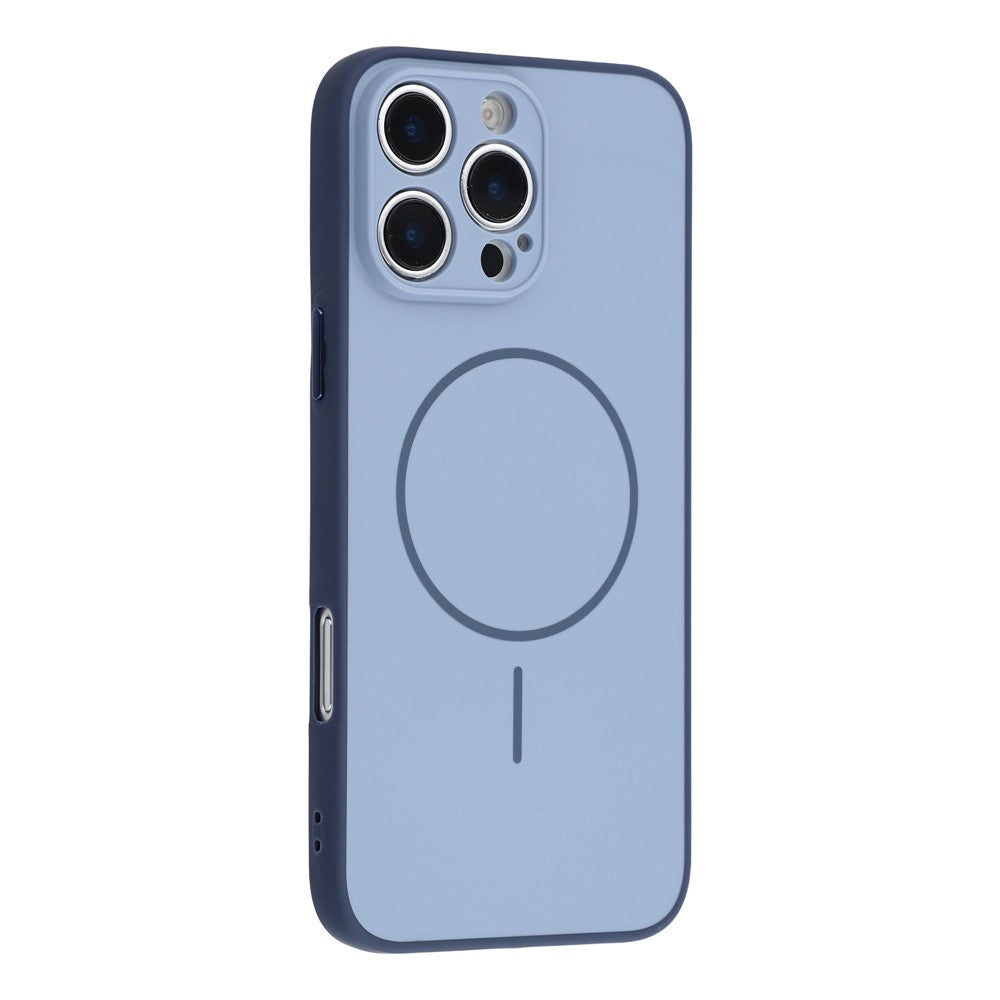 For iPhone 16 Pro Magnetic Case TPU + PC Shockproof Phone Cover with Electroplated Buttons