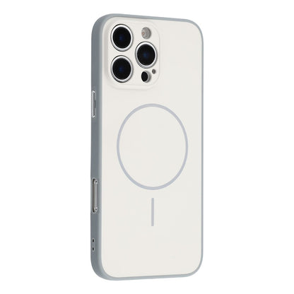 For iPhone 16 Pro Max Magnetic Case TPU + PC Shockproof Phone Cover with Electroplated Buttons