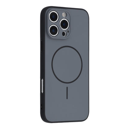 For iPhone 16 Pro Max Magnetic Case TPU + PC Shockproof Phone Cover with Electroplated Buttons