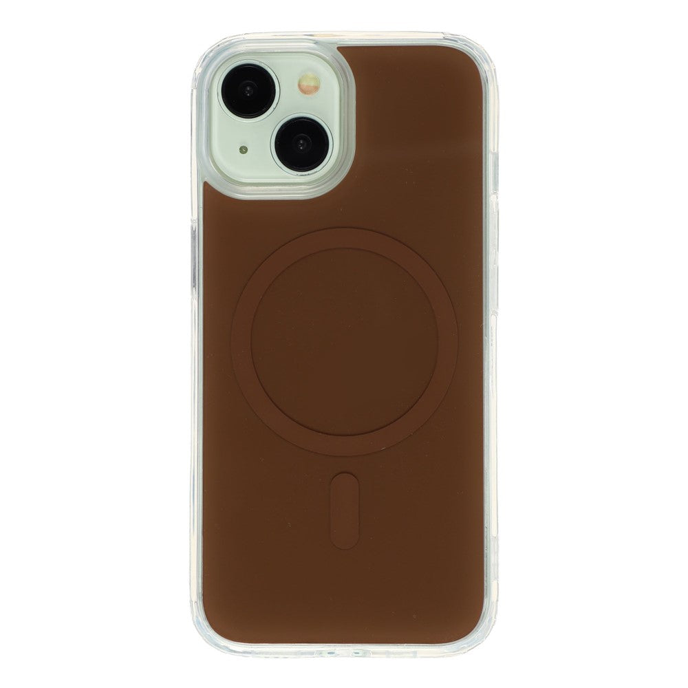 For iPhone 14 / 13 Magnetic Case PC + TPU Drop-Resistant Protective Phone Cover