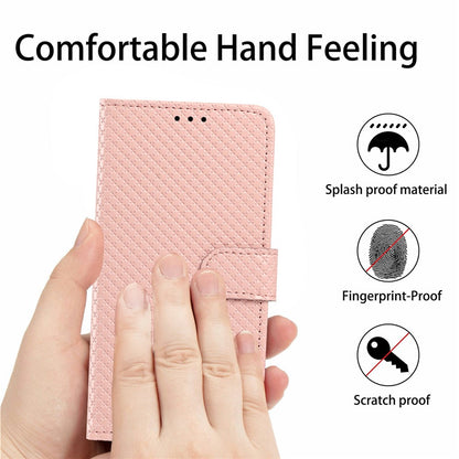 For iPhone 16 Wallet Case Diamond Texture Leather Stand Flip Phone Cover with Wrist Strap