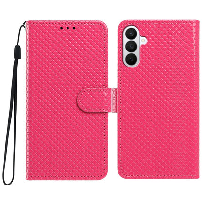 For Samsung Galaxy S26+ Wallet Case Diamond Texture Leather Stand Flip Phone Cover with Wrist Strap