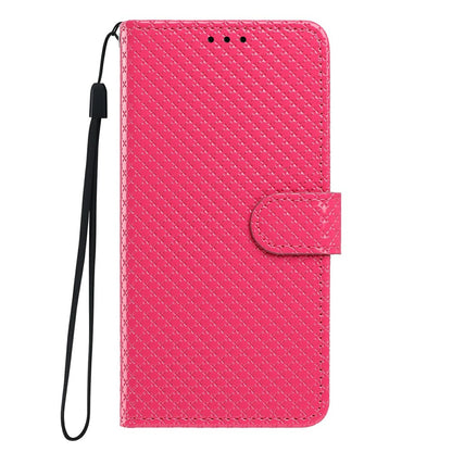 For Samsung Galaxy S26+ Wallet Case Diamond Texture Leather Stand Flip Phone Cover with Wrist Strap