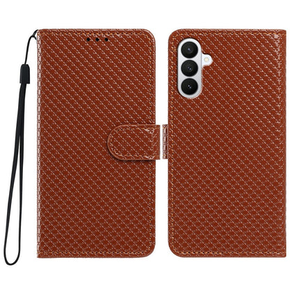 For Samsung Galaxy S26+ Wallet Case Diamond Texture Leather Stand Flip Phone Cover with Wrist Strap