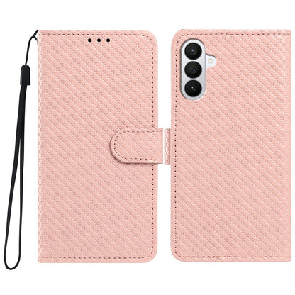 For Samsung Galaxy S26+ Wallet Case Diamond Texture Leather Stand Flip Phone Cover with Wrist Strap