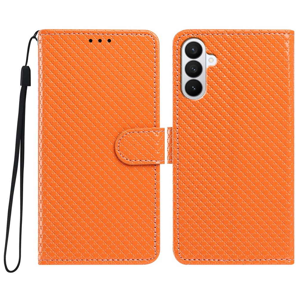 For Samsung Galaxy S26+ Wallet Case Diamond Texture Leather Stand Flip Phone Cover with Wrist Strap