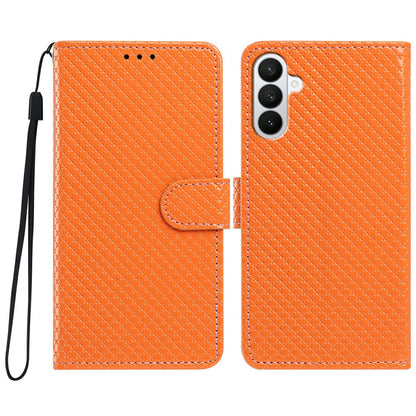 For Samsung Galaxy S26+ Wallet Case Diamond Texture Leather Stand Flip Phone Cover with Wrist Strap