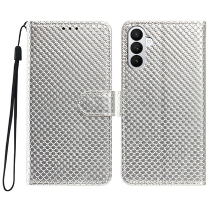 For Samsung Galaxy S26+ Wallet Case Diamond Texture Leather Stand Flip Phone Cover with Wrist Strap