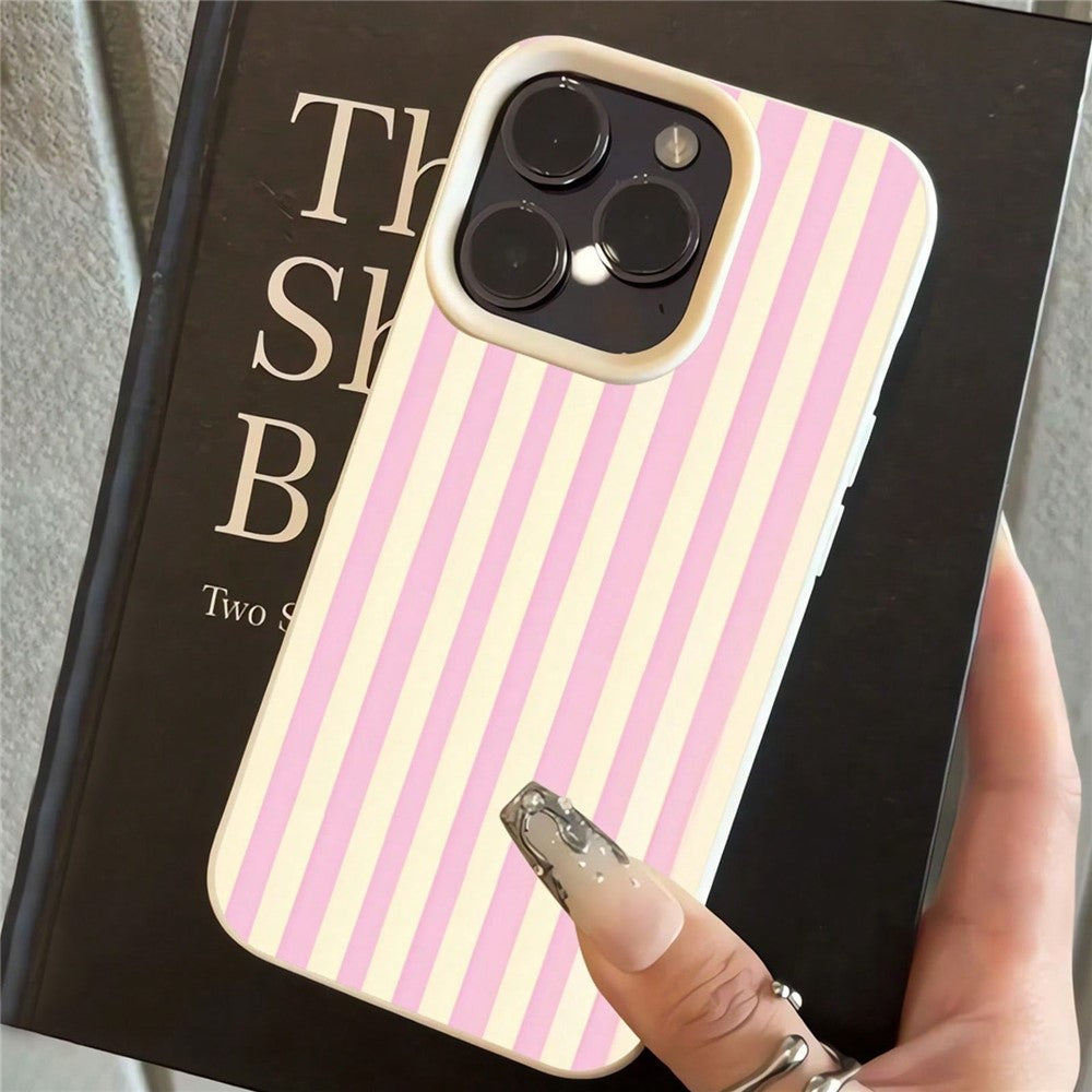 For iPhone 15 Plus / 14 Plus Case Vertical Stripe TPU Slim Protective Phone Cover