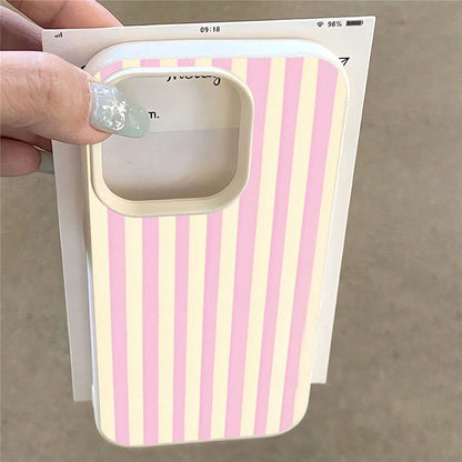 For iPhone 15 Plus / 14 Plus Case Vertical Stripe TPU Slim Protective Phone Cover