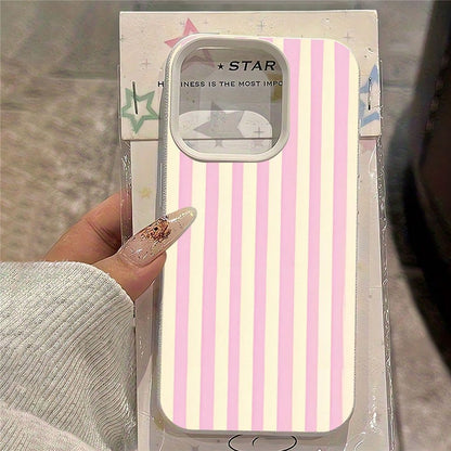 For iPhone 15 Plus / 14 Plus Case Vertical Stripe TPU Slim Protective Phone Cover