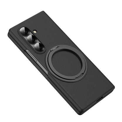 For Samsung Galaxy Z Fold8 Ultra Magnetic Case Ring Kickstand Hard PC Cover with Tempered Glass Screen Film