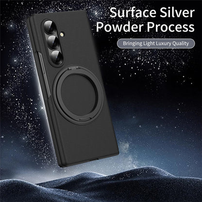 For Samsung Galaxy Z Fold8 Ultra Magnetic Case Ring Kickstand Hard PC Cover with Tempered Glass Screen Film