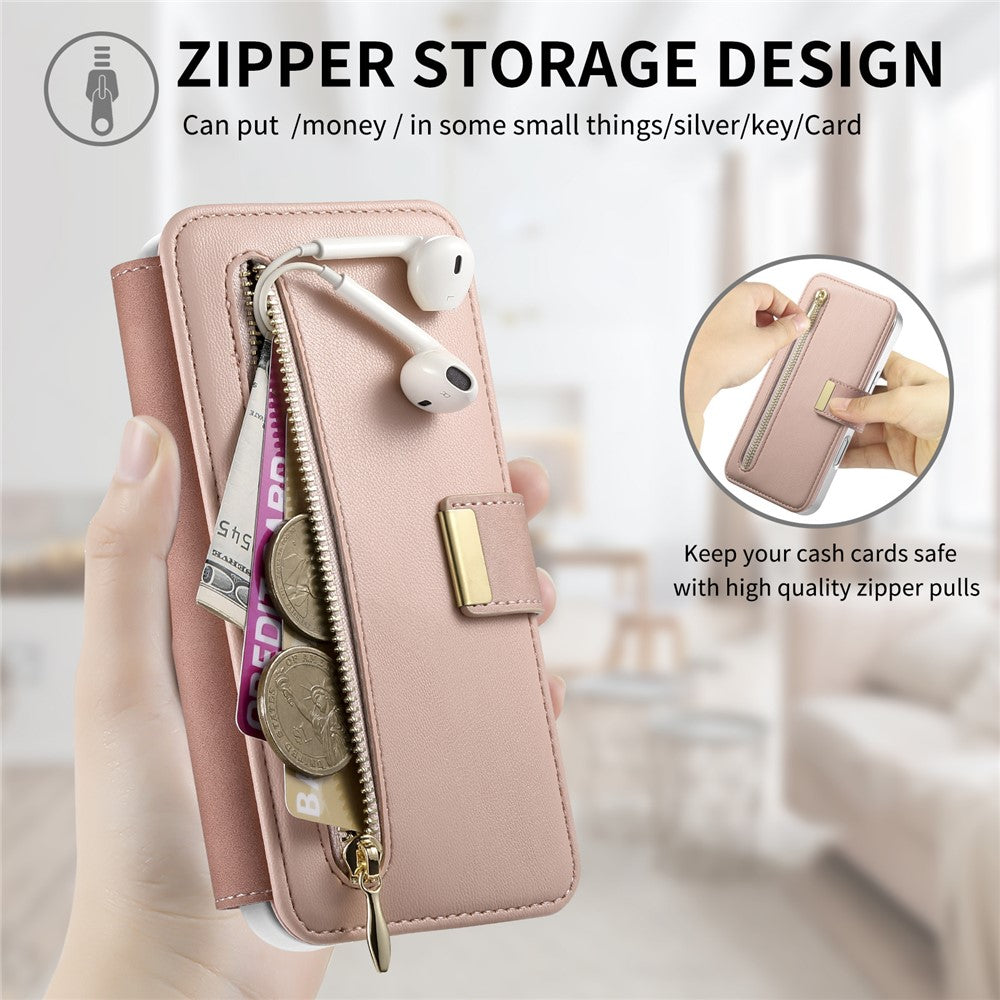For Samsung Galaxy S26+ Case RFID Blocking Detachable Magnetic Leather Phone Cover with Ring Holder