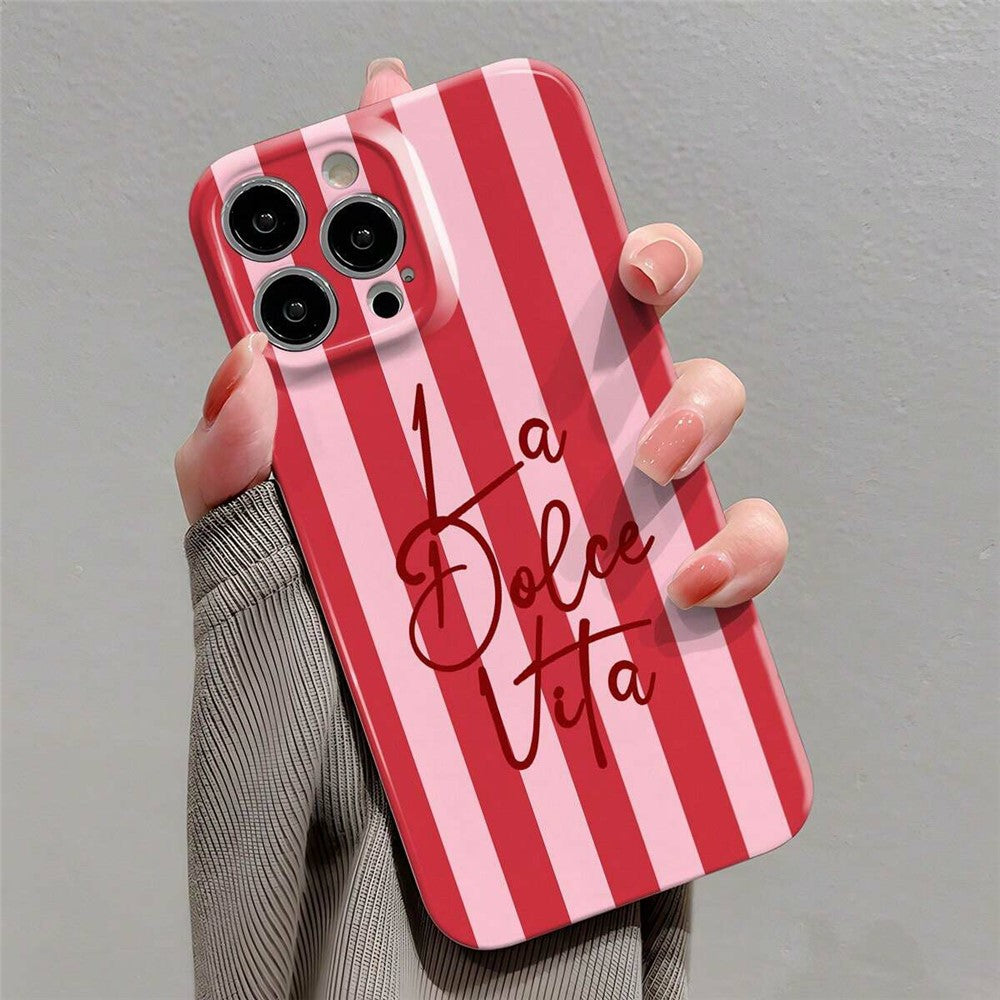 For iPhone 17e / 16e Case Colorful Stripe Pattern Shockproof Hard PC Phone Cover