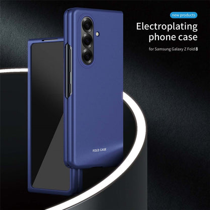 For Samsung Galaxy Z Fold8 Ultra Case Hard PC Electroplating Micro Frosted Protective Cover