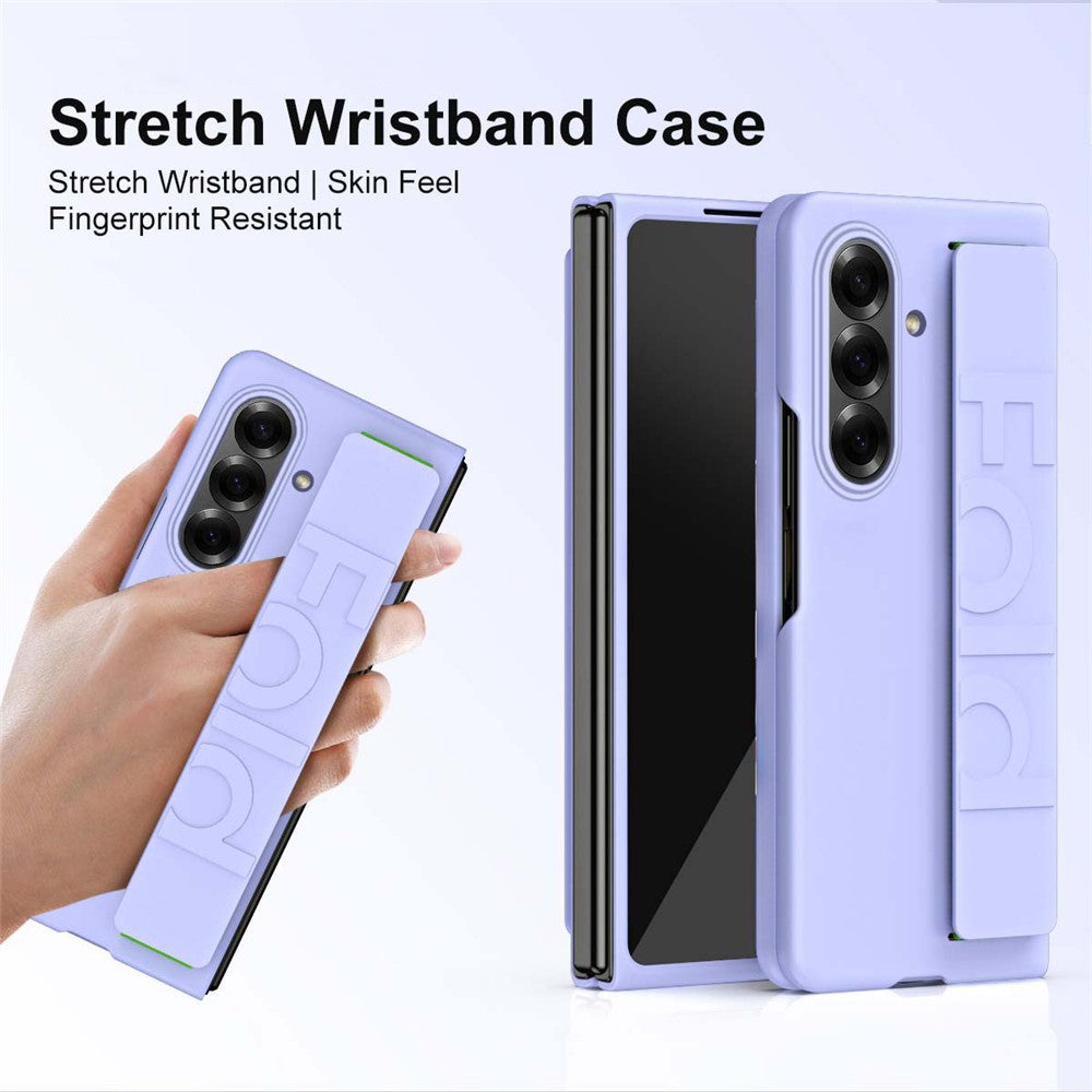 For Samsung Galaxy Z Fold8 Ultra 5G Case Wristband Rubberized Hard PC Phone Cover