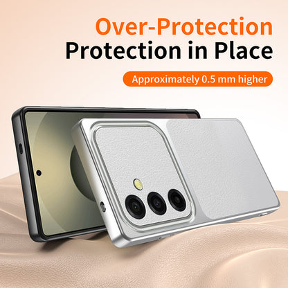 WANLONFENG for Samsung Galaxy S26+ XYP Series Case Lambskin Texture PC TPU Precise Cutouts Phone Cover with 2Pcs Tempered Glass Film