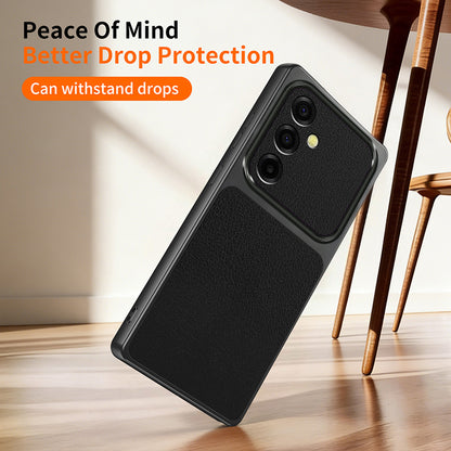 WANLONFENG for Samsung Galaxy S26+ XYP Series Case Lambskin Texture PC TPU Precise Cutouts Phone Cover with 2Pcs Tempered Glass Film