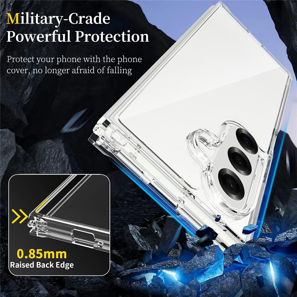 For Samsung Galaxy Z Fold8 Ultra Clear Phone Case TPU+Acrylic Shockproof Phone Back Cover