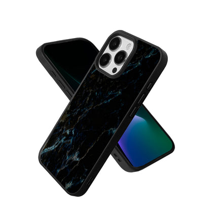 EYCASE for iPhone 15 Pro Max Magnetic Case Marble Pattern TPU + Acrylic Shockproof Phone Cover