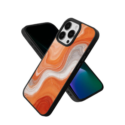 EYCASE for iPhone 15 Pro Max Magnetic Case Marble Pattern TPU + Acrylic Shockproof Phone Cover