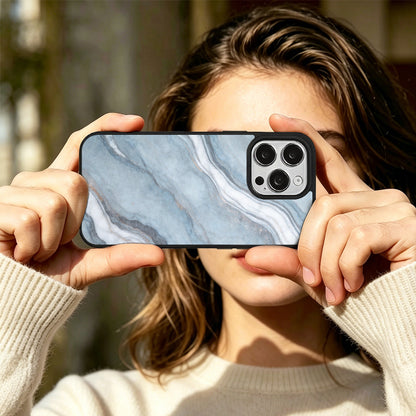 EYCASE for iPhone 15 Pro Magnetic Case Marble Pattern TPU + Acrylic Shockproof Phone Cover